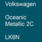 Preview: Volkswagen, Oceanic Metallic 2C, LK6N.